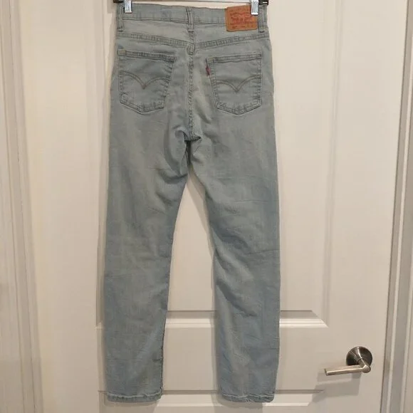 Levi's 502 Regular Taper Jeans Size 14 Reg 27x27 Boys Blue Denim Jeans - Picture 2 of 15